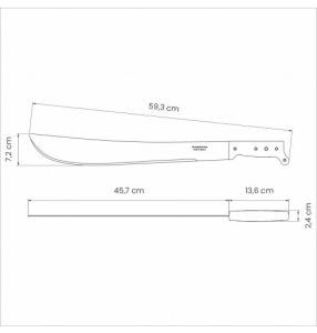 26616018 Maceta, maner polipropilena, dimensiuni lama 460x66mm, Tramontina - Img 2