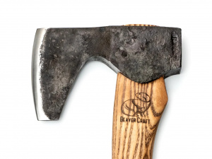 AX6 Topor compact cu barba Bushcraft, BeaverCraft - Img 2