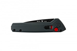 Briceag automat de vanatoare Buck Deploy Auto Burnt 0838GYS1-B, otel S35VN, maner aluminiu, Button Lock - Img 3