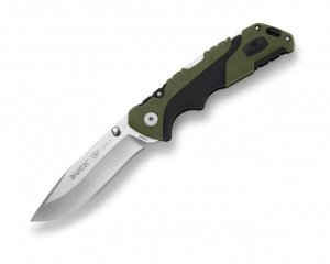 Briceag de vanatoare Buck Pursuit Large 0659GRS-B, otel 420HC, maner Versaflex verde, Lockback