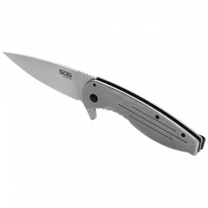 Cutit pliabil SOG Aegis FLK 14-41-02-42, lama Drop Point Cryo D2, Frame Lock, maner G10, EDC Outdoor Folder - Img 5