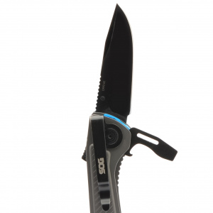 Multitool SOG Flash MT Urban Gray & Cyan, 7 functii, lama CRYO D2, deschidere asistata - Img 2