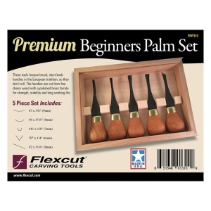 Set 5 dalti Premium pentru incepatori, pentru sculptura in lemn FRP310, Flexcut - Img 2