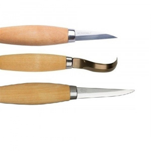 Set cutite sculptura tip carlig, drept, Morakniv