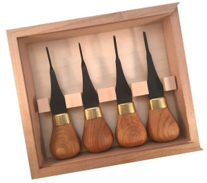 Set Micro Premium 4 dalti pentru sculptura in lemn FRP804, Flexcut