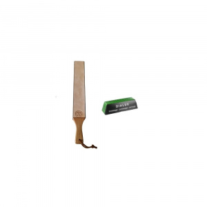 Strop din piele PREMIUM cu 4 fete marca ZEPHYR cu pasta de ascutire Chrox/Dialux Verde - Img 3