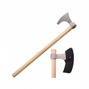 Topor Cold Steel Viking Hand Axe CS-90WVBA cu cap din otel carbon 1055
