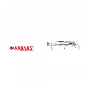 7556/12AS Cutter 18 mm + Set 10 lame schimb C60+ Set 10 lame schimb SK4, KRONUS - Img 2
