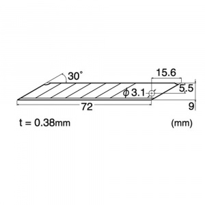 BD-1800 Set 100 lame cutter segmentate de tip A, varf 30°- 9mm, NT Cutter - Img 4