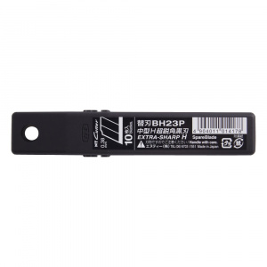BH23P Set 10 lame cutter segmentate negre de tip H-12.3mm, NT Cutter - Img 4