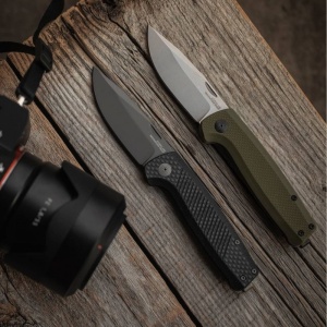 Cutit pliabil SOG Terminus SJ OD Green TM1004-BX, lama Drop Point D2 Stonewashed, Slip Joint, Nail Nick, maner G10 Olive Drab, EDC - Img 11