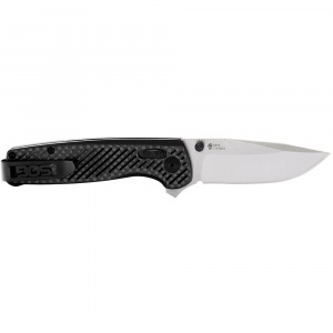 Cutit pliabil SOG Terminus XR S35VN, lama CPM S35VN, XR Lock, maner G10 si fibra de carbon, Flipper EDC Premium - Img 3