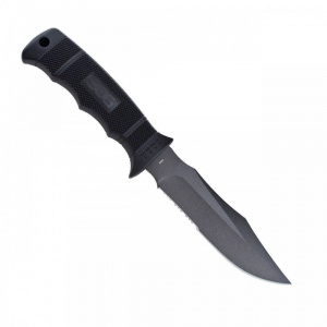 Cutit tactic SOG SEAL Pup Black, otel AUS-8, lama partial zimtata 120 mm - Img 7
