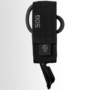 Foarfeca multifunctionala SOG ParaShears Black, 11 functii, Compound Leverage, foarfeca medicala de salvare cu husa nylon - Img 5