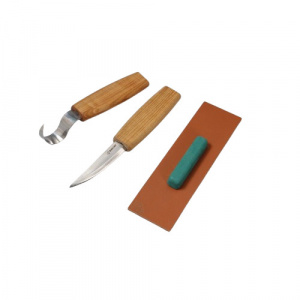 S03 Set de sculptura lingura pentru incepatori, BeaverCraft - Img 1
