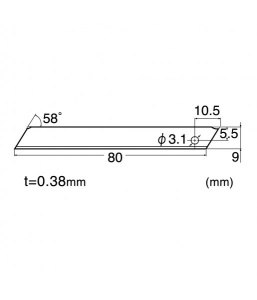 Set 10 lame cutter nesegmentate de tip A - 9mm - Img 6