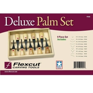 Set 9 dalti Deluxe pentru sculptura in lemn FR405, Flexcut - Img 2