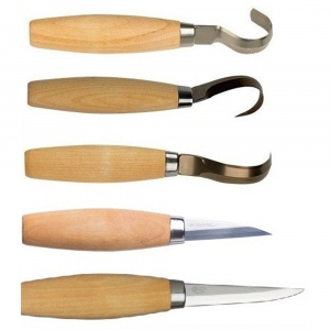 Set cutite sculptura tip carlig, drept, Morakniv