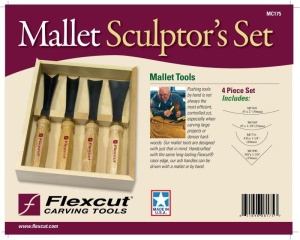 Set de 4 dalti de mana pentru sculptura MC175, Flexcut - Img 2
