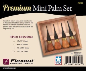 Set Mini Premium 4 dalti pentru sculptura in lemn FRP604, Flexcut - Img 2