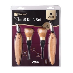 Set Premium de dalti de mana si cutite pentru sculptura, pentru incepatori KNP600, Flexcut - Img 2