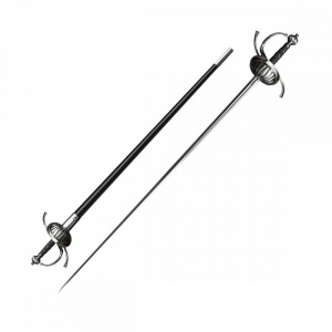 Spadă Cold Steel Ribbed Shell Swept Hilt Rapier din oțel carbon 1055 – CS-88CHR