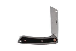 Briceag de buzunar Buck HiLine 0263GYS-B, otel D2, maner G10 si aluminiu, flipper - Img 6