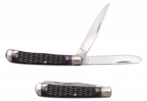 Cutit Cold Steel Trapper 8Cr13MoV (Blue Bone / Jigged Bone / Yellow Bone) - Img 2