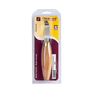 Cutit cu lama curbata Sloyd cu o singura muchie, pentru sculptura KN52, Flexcut - Img 3