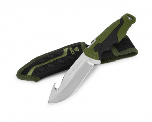 Cutit de vanatoare Buck Pursuit Large Guthook 0657GRS-B, lama 11.4 cm, otel 420HC - Img 2