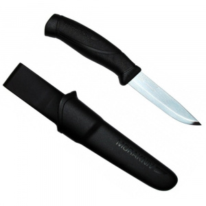 Cutit outdoor Morakniv Companion HeavyDuty S Black, otel inoxidabil 12C27, 3.2 mm grosime, teaca inclusa - Img 3