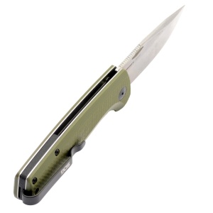Cutit pliabil SOG Terminus SJ OD Green TM1004-BX, lama Drop Point D2 Stonewashed, Slip Joint, Nail Nick, maner G10 Olive Drab, EDC