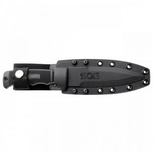 Cutit tactic SOG SEAL Pup Black, otel AUS-8, lama partial zimtata 120 mm - Img 6
