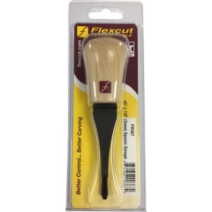 Dalta de mana cu varf curbat la 45° pentru sculptura/cioplire lemn cu maner fix, Flexcut - Img 2