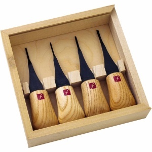 Micro set 4 dalti pentru sculptura in lemn FR804, Flexcut
