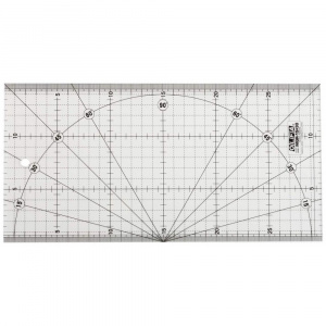 Rigla gradata profesionala OLFA MQR-15x30 cm, pentru Patchwork si Quilting - Img 2