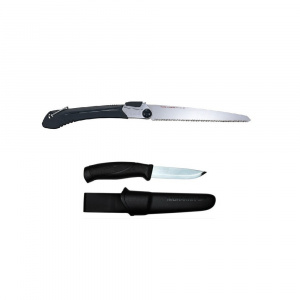 Set cutit, Morakniv Companion Heavy Duty si fierastrau Tajima