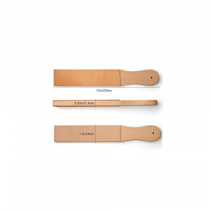 Strop din piele cu doua fete (aspra/fina) pentru pielarie Wuta (250 x 40 mm) - Img 3