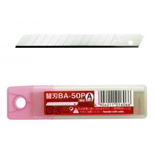 BA-50P Set 50 lame cutter segmentate de tip A- 9mm, NT Cutter - Img 4