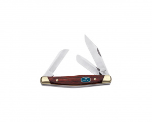 Briceag traditional Buck 301 Stockman (0301BKS-B / 0301RWS-B), 3 lame otel 420HC, slipjoint, negru / lemn Rosewood - Img 2