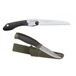 CBS130.1 Set Cutit Mora Companion MG (C) Si Fierastrau pliabil bushcraft/camping Silky Pocketboy 170mm cu 10dinti/30mm