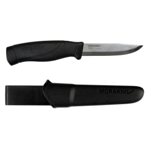 Cuţit Morakniv Companion, Heavy Duty BLACK cu lama groasă din INOX
