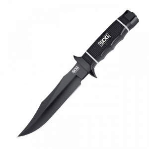 Cutit neck knife SOG Instinct Mini G10 Satin, otel 5Cr15MoV, lama Drop Point 48 mm - Img 4