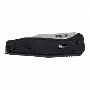 Cutit pliabil SOG Flare FLA1001-CP, lama Clip Point 8Cr13MoV Satin, deschidere asistata S.A.T., Arc Lock, maner GRN, EDC - Img 4