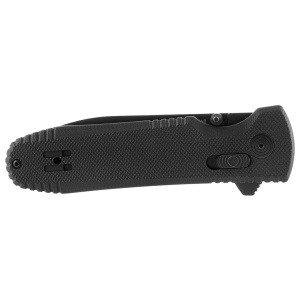 Cutit pliabil SOG Pentagon XR Blackout 12-61-01-57, lama Spear Point CTS XHP Black TiNi, XR Lock, Flipper, maner G10 Black, EDC Tactical - Img 6