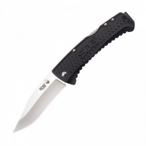 Cutit pliabil SOG Traction TD1011-CP, lama Clip Point 5Cr13MoV, Lockback, maner GRN ultraușor - Img 2
