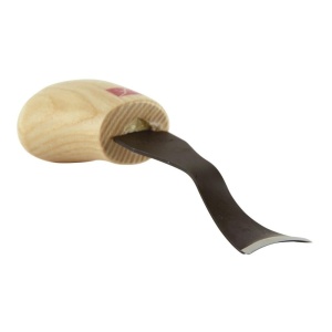 Dalta de mana curbata de 22mm pentru sculptura/cioplire in lemn, cu maner fix, Flexcut - Img 2