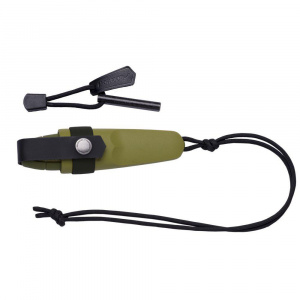 Kit Cutit de gat Morakniv Eldris Verde cu amnar- Outdoor si Supravietuire