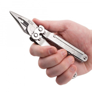 Multitool SOG PowerLock cu husa din nylon, 18 functii, otel inoxidabil 420 - Img 3