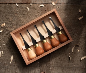 Set 5 dalti Premium pentru incepatori, pentru sculptura in lemn FRP310, Flexcut - Img 3
